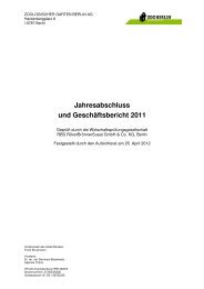 Jahresabschluss und Geschäftsbericht 2011 - Zoo Berlin