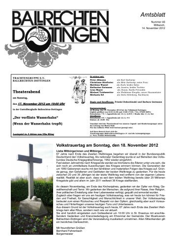 Amtsblatt - Ballrechten-Dottingen