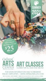 The Cultural Arts Center 2021 Winter Spring Class Brochure