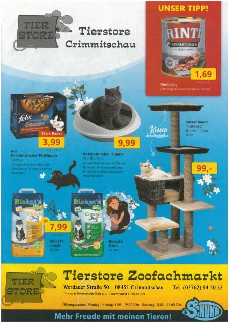 Tierstore Crimmitschau - 27.03.2021