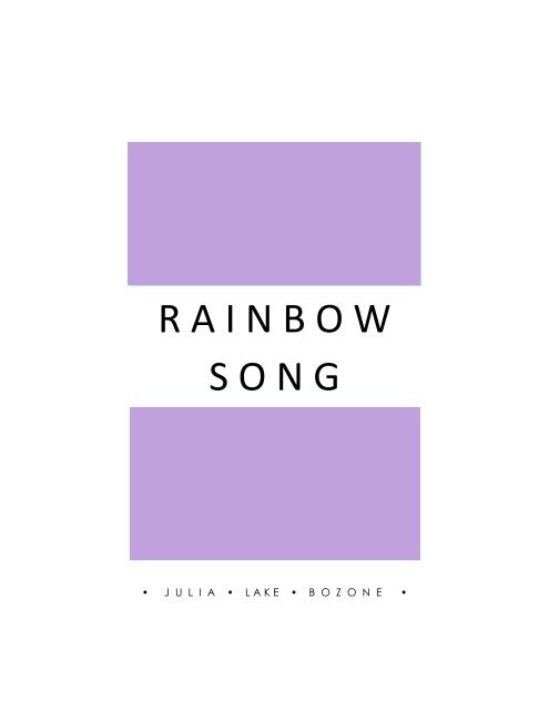  RAINBOW SONG - JUDY BOZONE