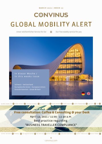 CONVINUS Global Mobility Alert Week 12