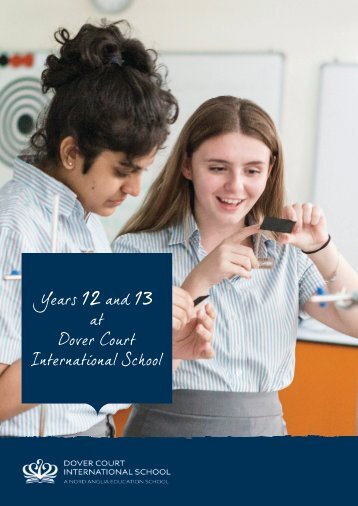 Years 12 and 13 at Dover Court International School