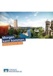 Geschäftsbericht 2020 - Volksbank RheinAhrEifel eG