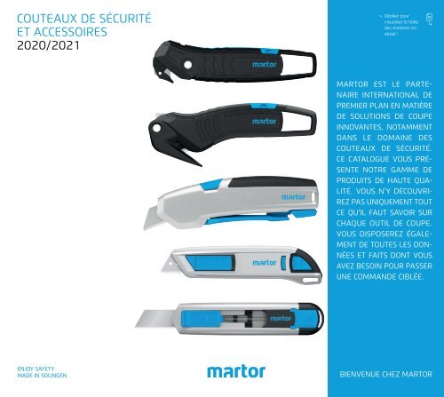 Couteau de sécurité Secumax 320 Martor