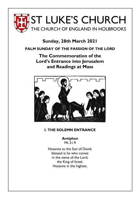 Palm Sunday of the Passion of the Lord 2021