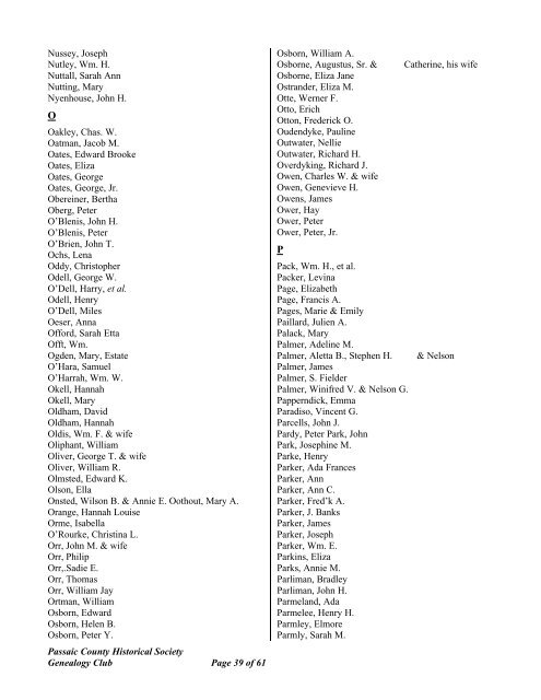 Cedar Lawn Cemetery Lot Owners as of 1917 - RootsWeb