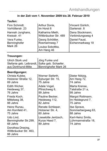 Lichtblick 27-29 Amtshandlungen Konfirmationen