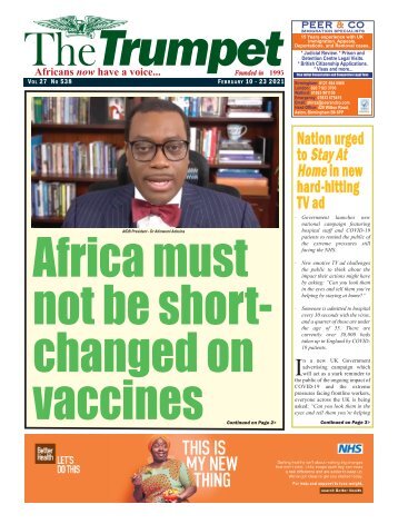 The Trumpet Newspaper Issue 538 (February 10 - 23 2021)