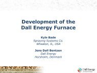 Development of the Dall Energy Furnace