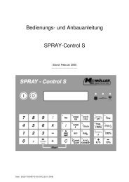 SPRAY-Control S - Müller Elektronik