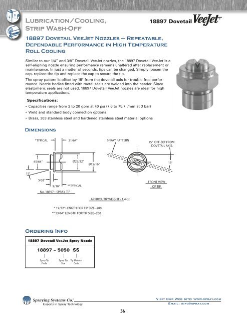 Spray Nozzles Spray Control Spray Analysis Spray Fabrication