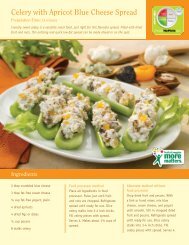 Celery with Apricot Blue Cheese Spread - Produce for Better Health ...