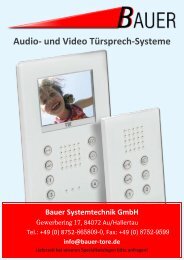 Audio- und Video Türsprech-Systeme