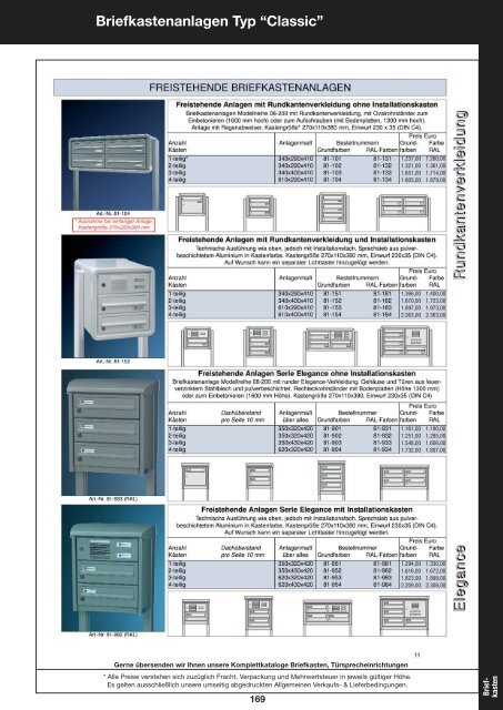 Briefkastenanlagen - Bauer Systemtechnik GmbH, Au in der Hallertau