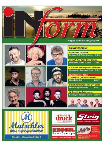 INform Ausgabe 2 in 2021 · 31. März 2021