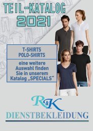 2021 Teilkatalog T-Shirts + Polo-Shirts