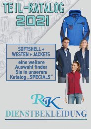 2021 Teilkatalog Softshell + Westen + Jackets