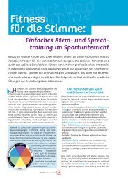 Einfaches Atem- und Sprech- training im Sportunterricht - Stimme.at