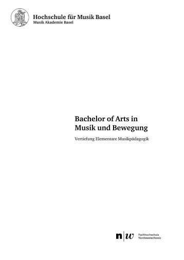 Bachelor of Arts in Musik und Bewegung (Vertiefung