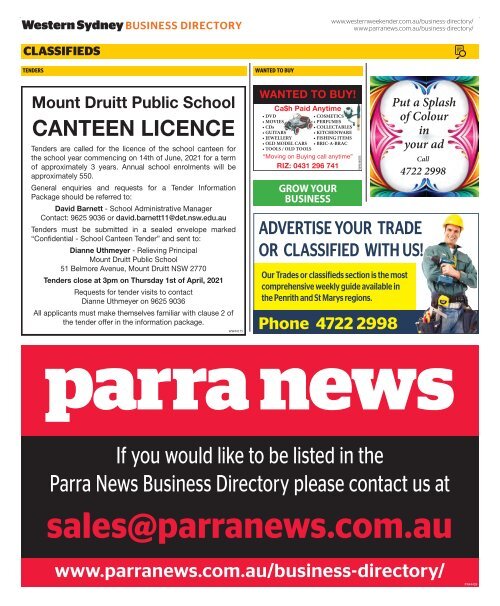 Parra News 30 March 2021