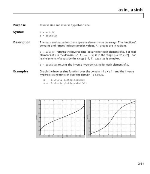 MATLAB Function Reference Volume 1: A - E - Bad Request