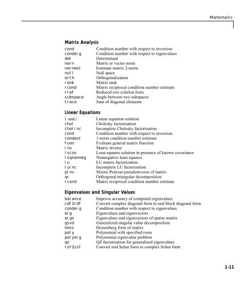 MATLAB Function Reference Volume 1: A - E - Bad Request