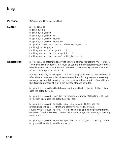 MATLAB Function Reference Volume 1: A - E - Bad Request