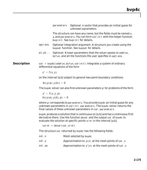 MATLAB Function Reference Volume 1: A - E - Bad Request