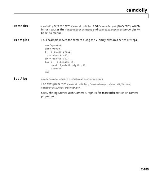 MATLAB Function Reference Volume 1: A - E - Bad Request