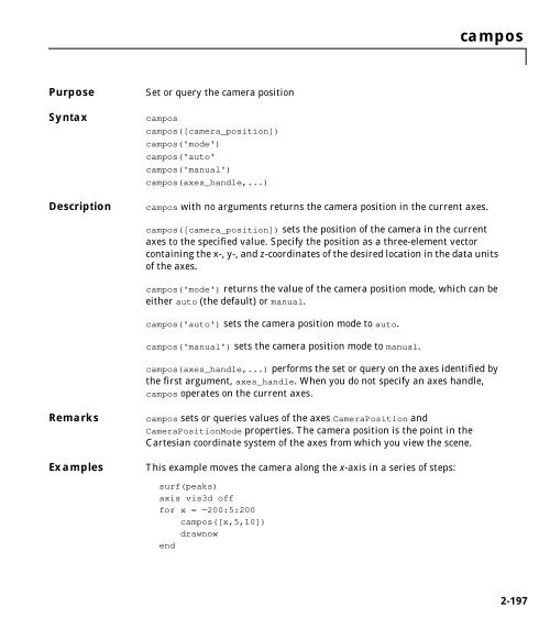 MATLAB Function Reference Volume 1: A - E - Bad Request