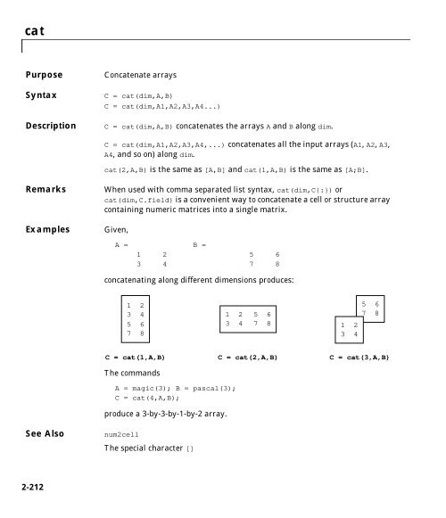 MATLAB Function Reference Volume 1: A - E - Bad Request