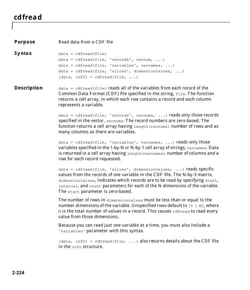 MATLAB Function Reference Volume 1: A - E - Bad Request