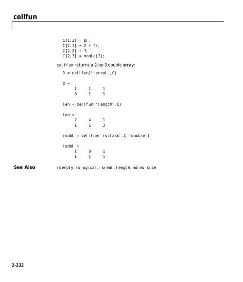 MATLAB Function Reference Volume 1: A - E - Bad Request