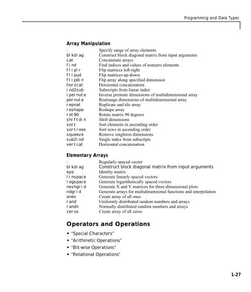 MATLAB Function Reference Volume 1: A - E - Bad Request