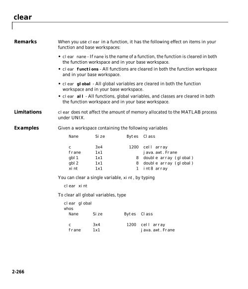 MATLAB Function Reference Volume 1: A - E - Bad Request