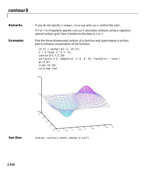 MATLAB Function Reference Volume 1: A - E - Bad Request