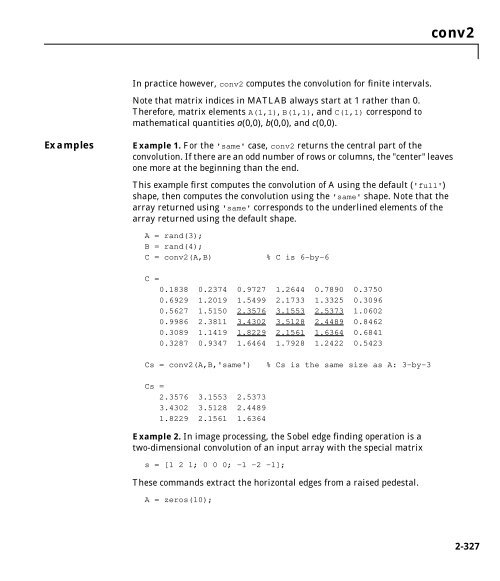 MATLAB Function Reference Volume 1: A - E - Bad Request