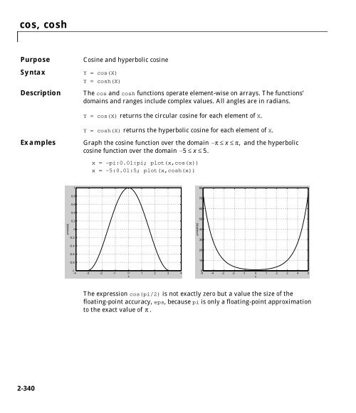 MATLAB Function Reference Volume 1: A - E - Bad Request