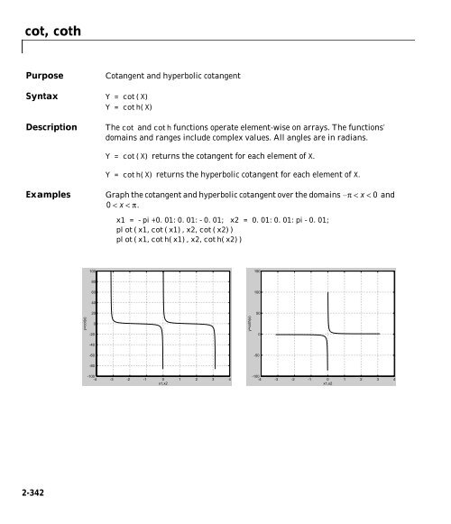 MATLAB Function Reference Volume 1: A - E - Bad Request