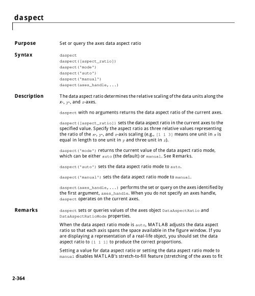 MATLAB Function Reference Volume 1: A - E - Bad Request