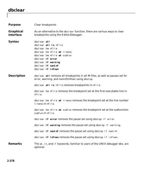 MATLAB Function Reference Volume 1: A - E - Bad Request