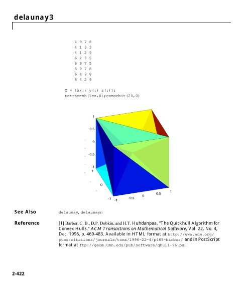 MATLAB Function Reference Volume 1: A - E - Bad Request