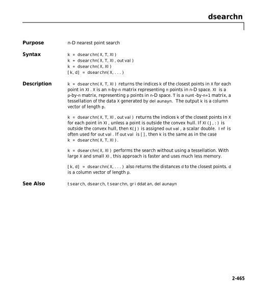 MATLAB Function Reference Volume 1: A - E - Bad Request