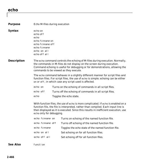 MATLAB Function Reference Volume 1: A - E - Bad Request