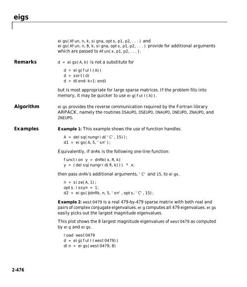 MATLAB Function Reference Volume 1: A - E - Bad Request