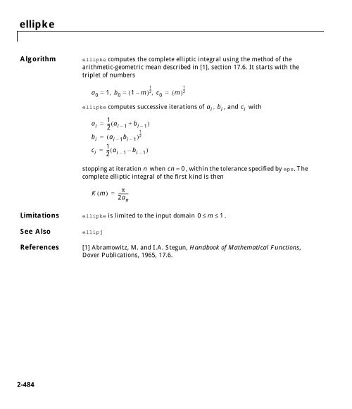 MATLAB Function Reference Volume 1: A - E - Bad Request