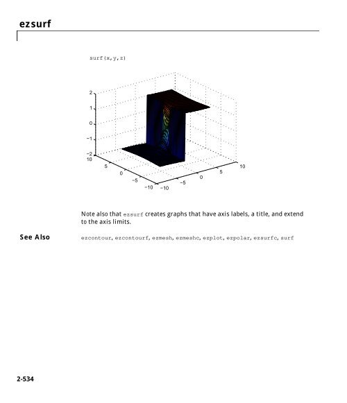 MATLAB Function Reference Volume 1: A - E - Bad Request