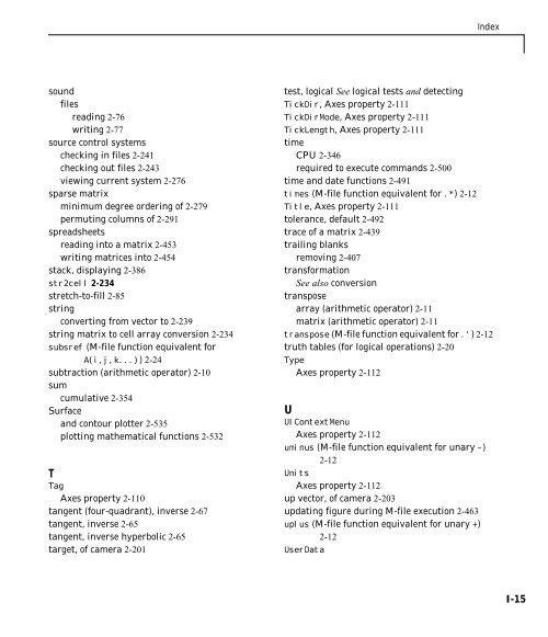 MATLAB Function Reference Volume 1: A - E - Bad Request