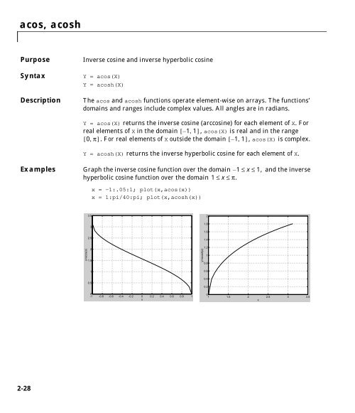 MATLAB Function Reference Volume 1: A - E - Bad Request